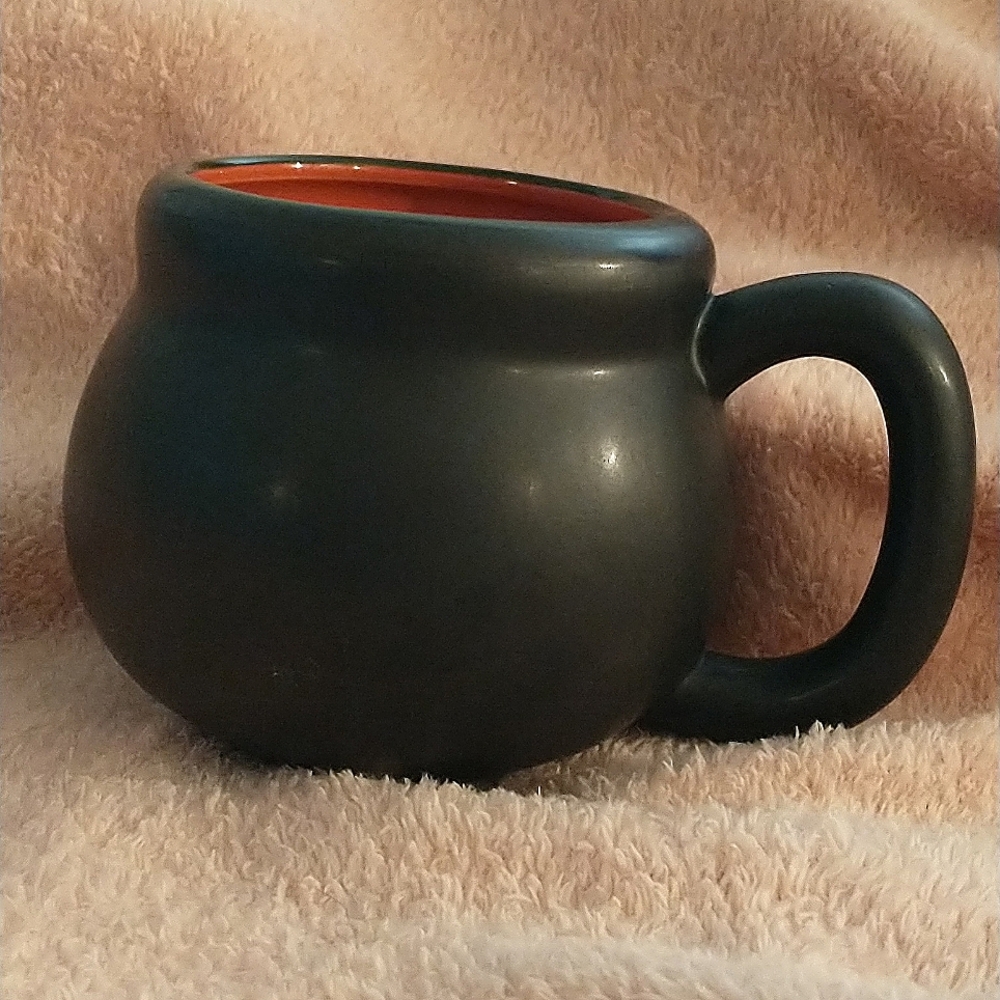 Halloween Cauldron Mug with Spider